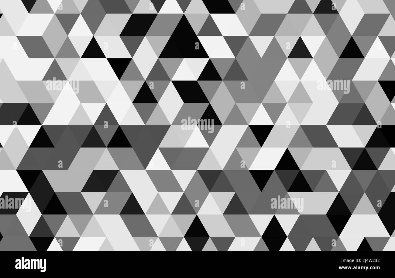 abstract black and white triangle, geometric pattern texture background ...