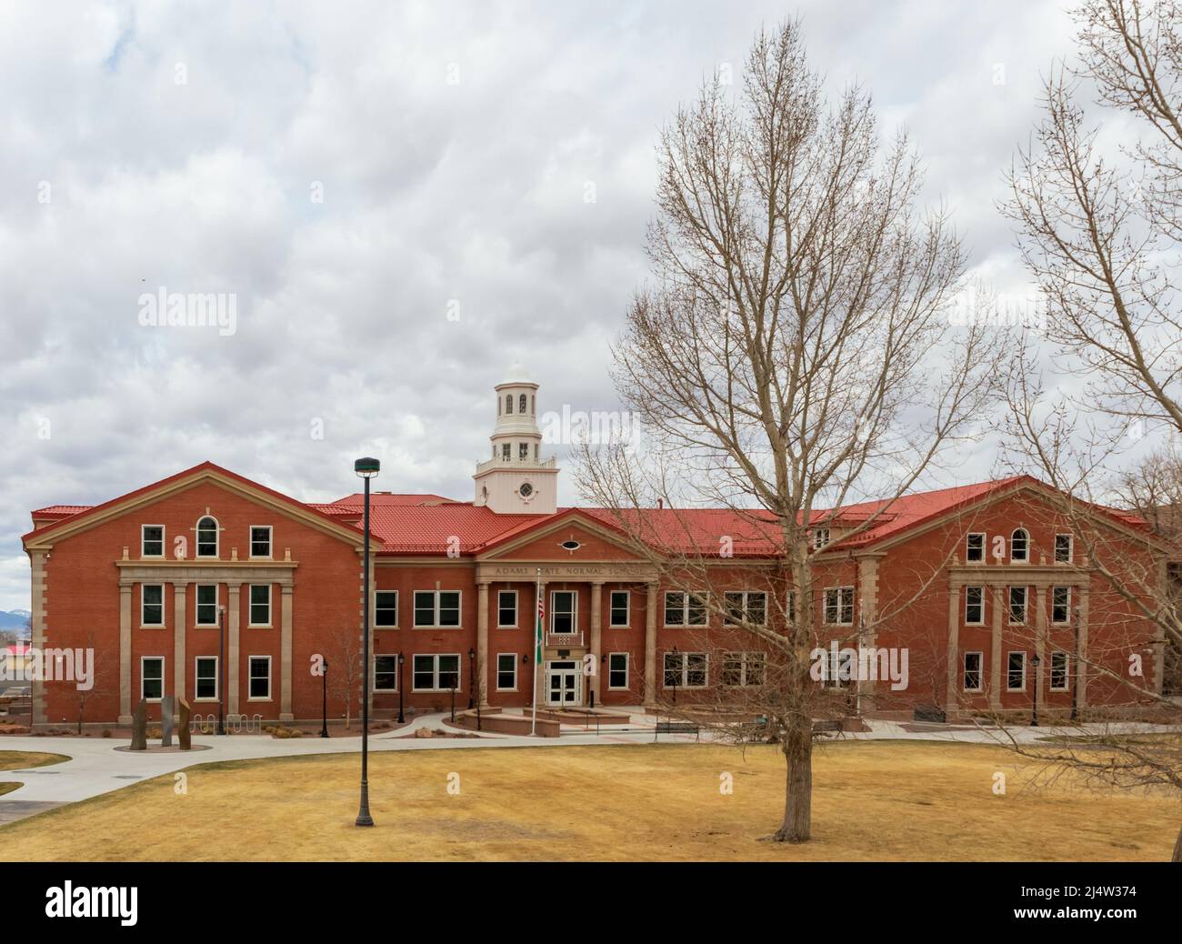 Alamosa, Colorado - April 3, 2022: Adams State University in Alamosa, Colorado Stock Photo