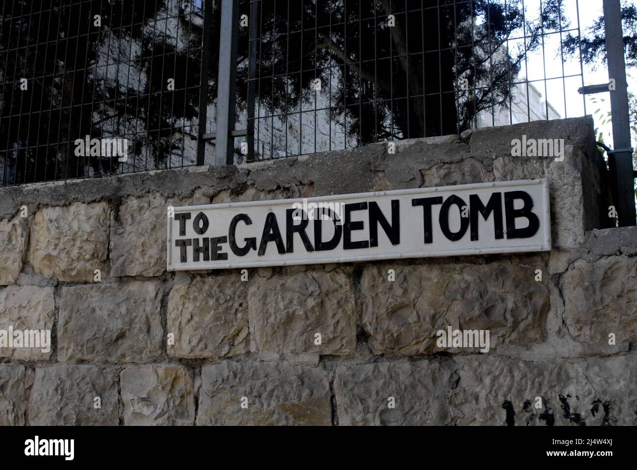 Garden tom beleave to be jesus was crucified and buried outside Jeruslame Israel Sept.4, 2007      (Photo by Francis Dean/Dean Pictures) Stock Photo