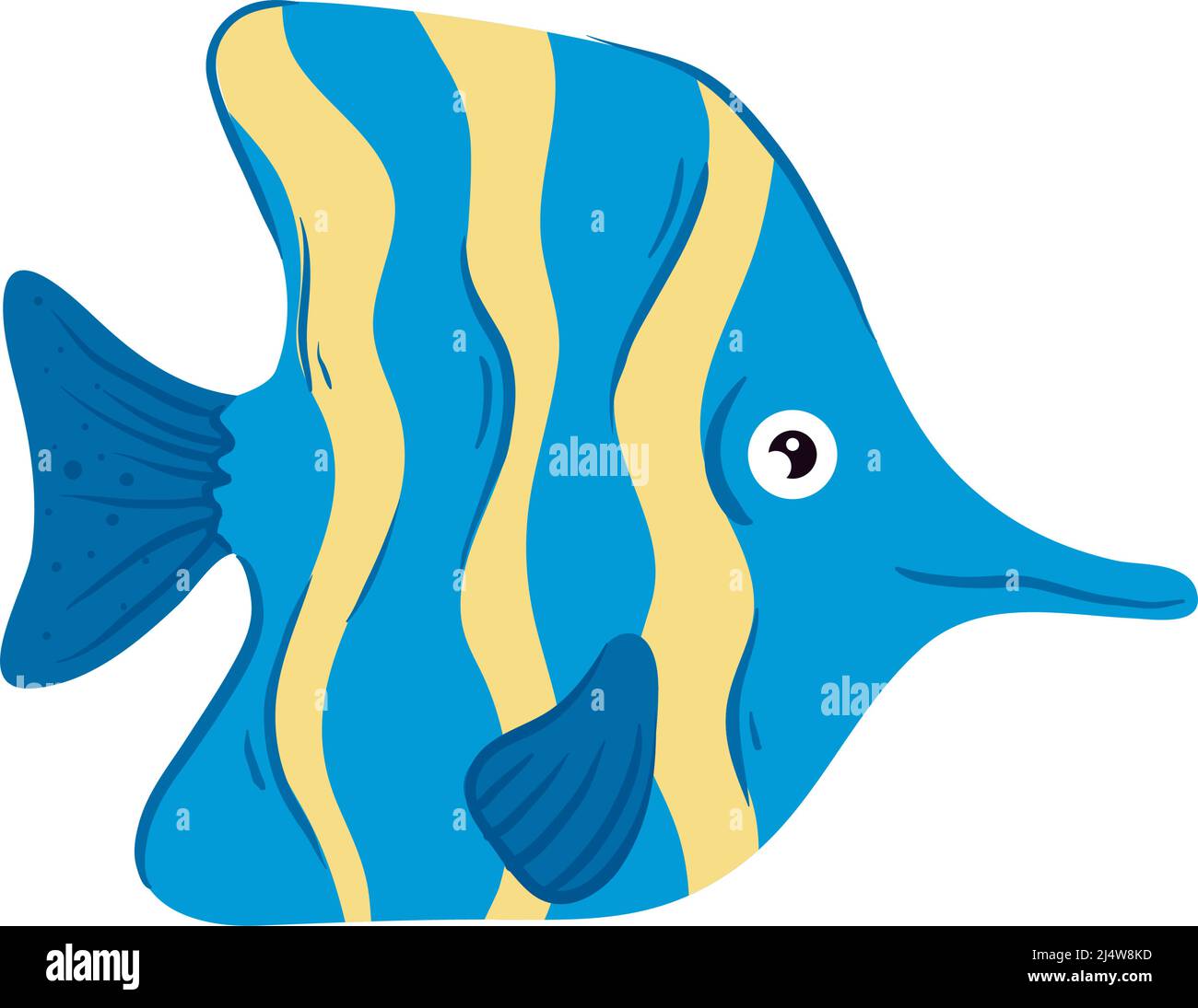 sea fish swiming Stock Vector Image & Art - Alamy
