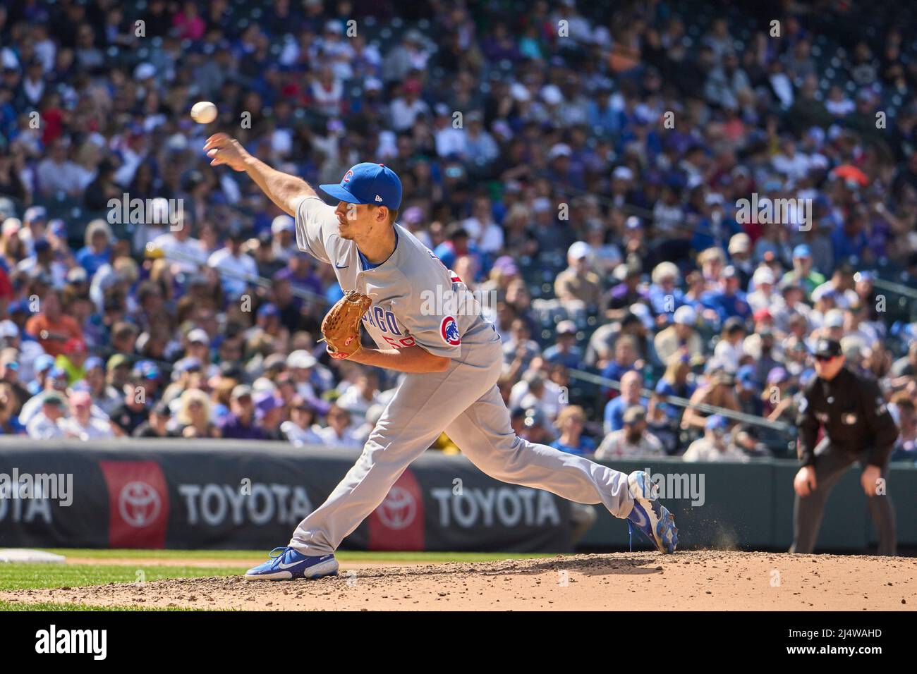 Michael Rucker Chicago April 17 20261: Chicago pitcher .Michael Rucker (59) throws a pitch ...