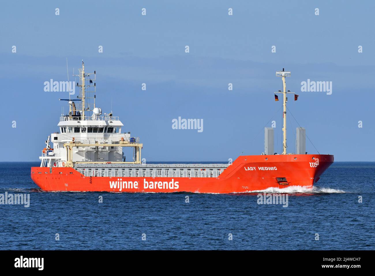 General Cargo Ship LADY HEDWIG Stock Photo
