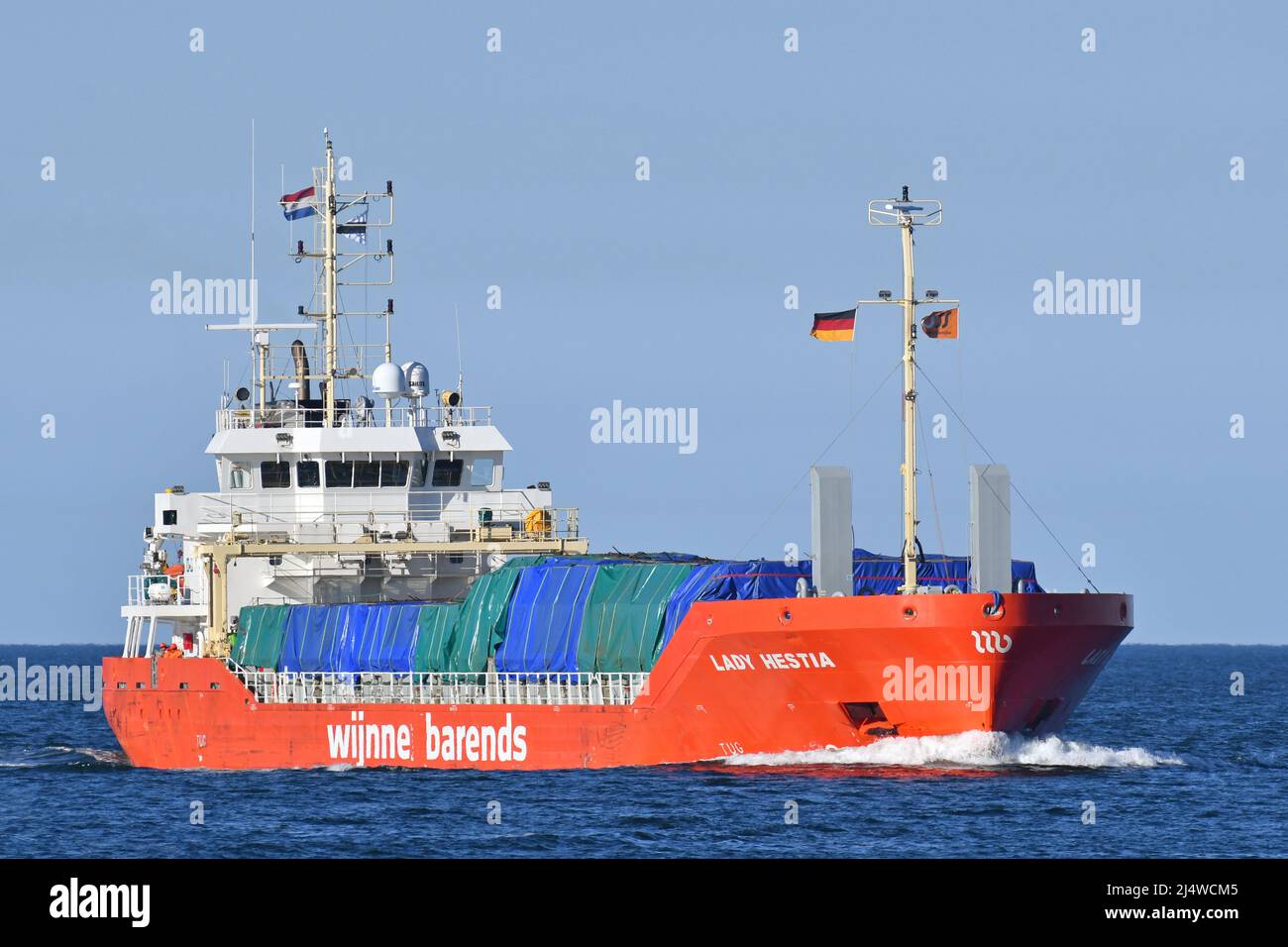 General Cargo Ship LADY HESTIA Stock Photo