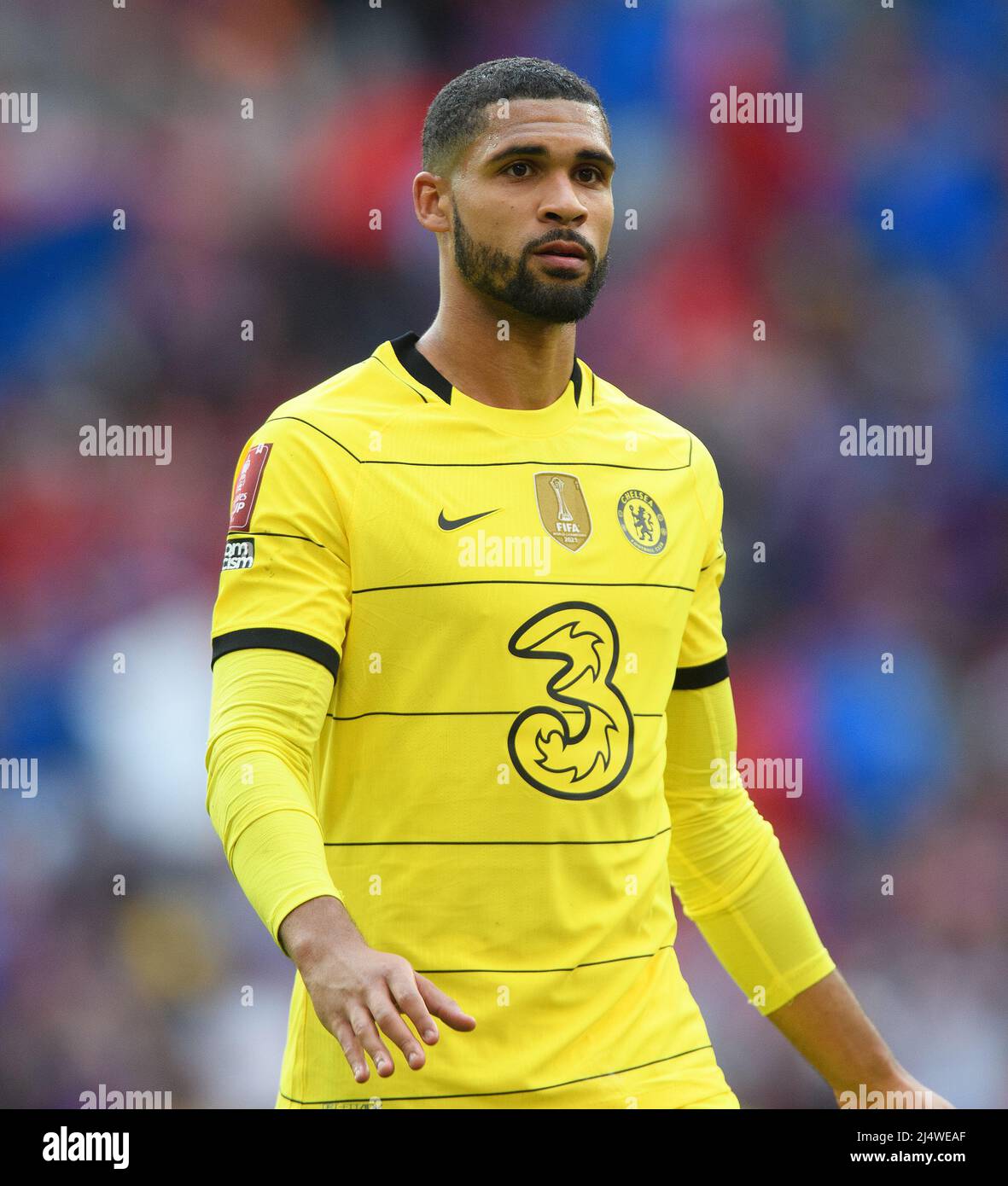 London, UK. 17th Apr, 2022. 17 April 2022 - Chelsea v Crystal Palace - Emirates FA Cup - Semi Final - Wembley Stadium Ruben Loftus-Cheek during the FA Cup Semi-Final against Crystal Palace Picture Credit : Credit: Mark Pain/Alamy Live News Stock Photo