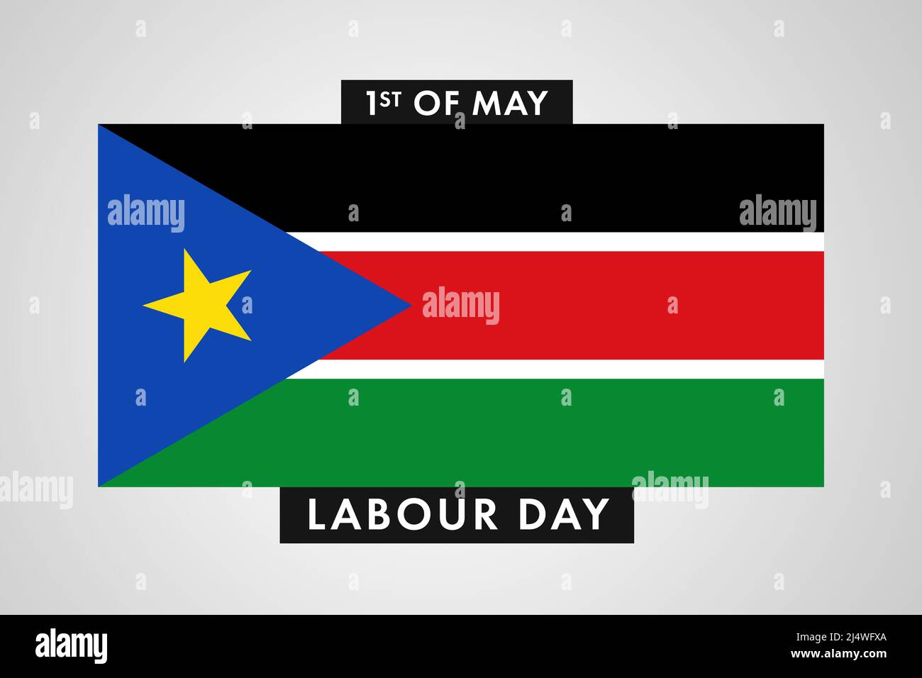 South Sudan Labor Day. International World Workers Day of South Sudan  background, banner or poster Stock Photo