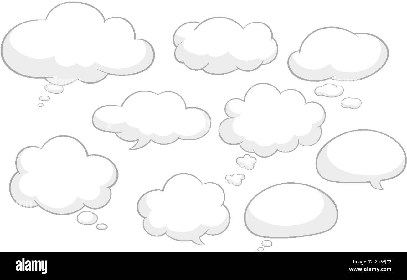 Cartoon speach Black and White Stock Photos & Images - Alamy