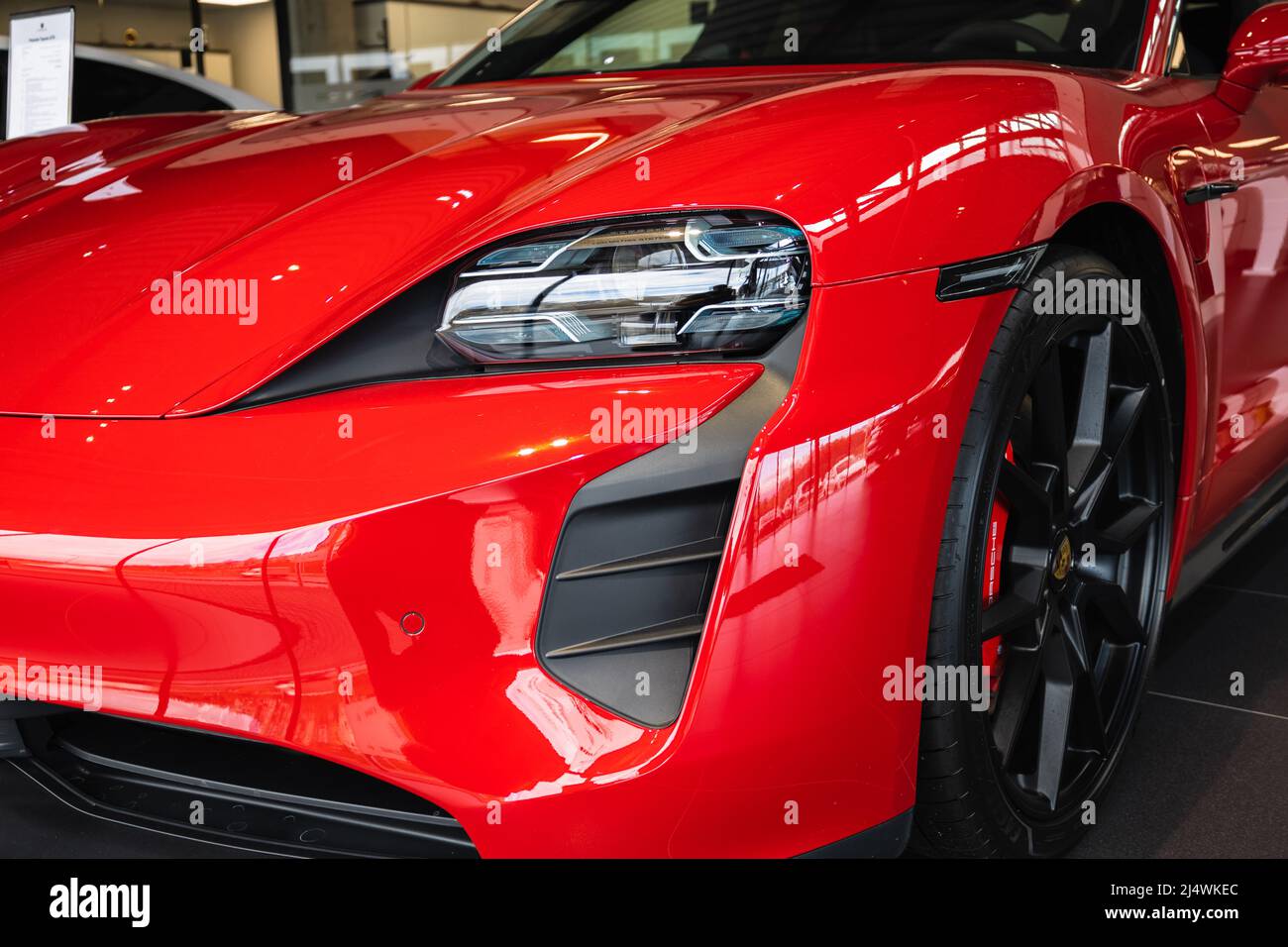 Porsche taycan 4s red deals