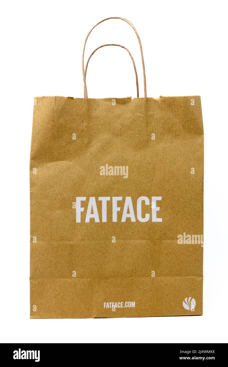Fatface brown paper carrier bag Stock Photo