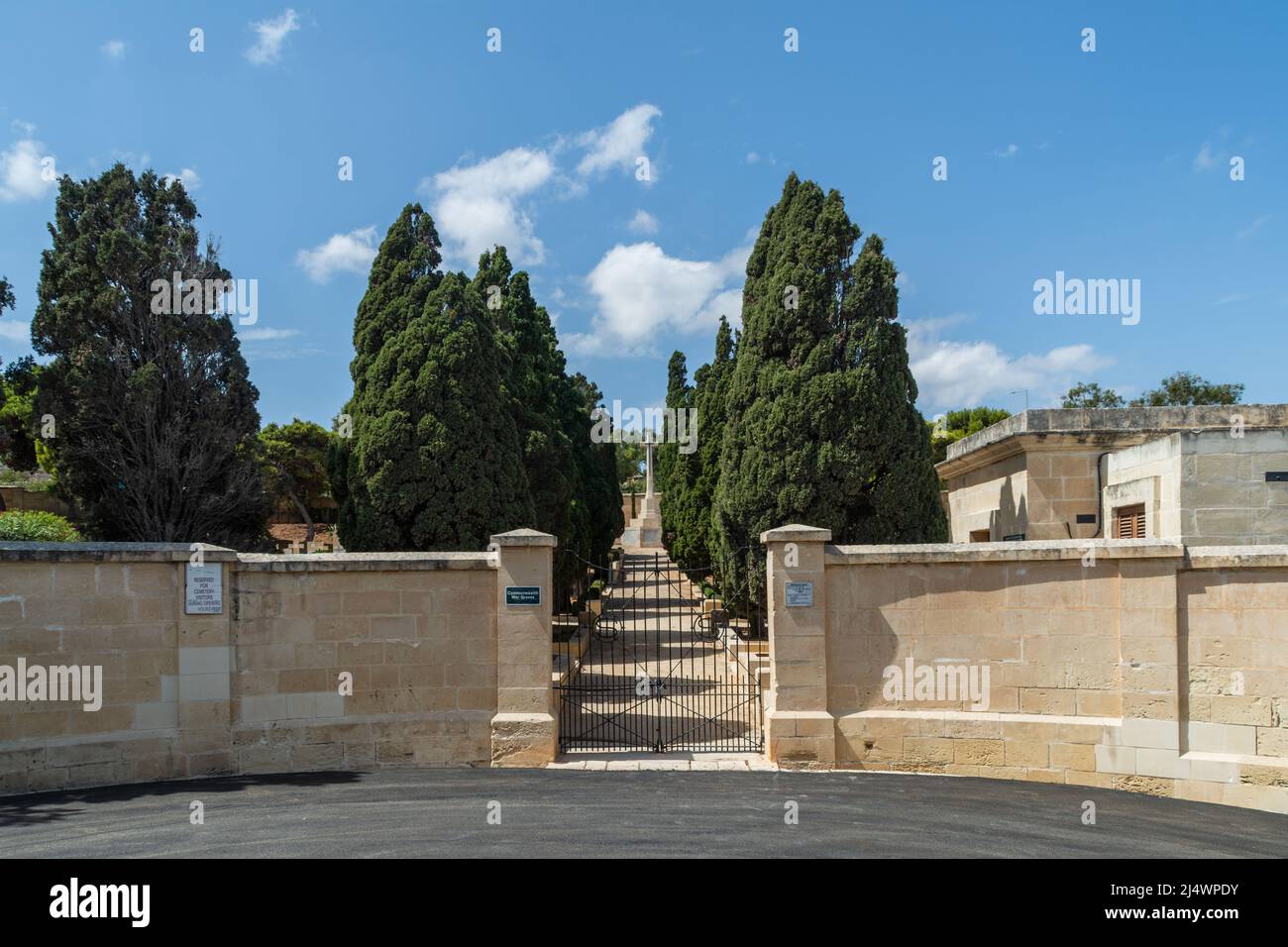 Pembroke, Malta September 6th 2020 The entrance to the Pembroke