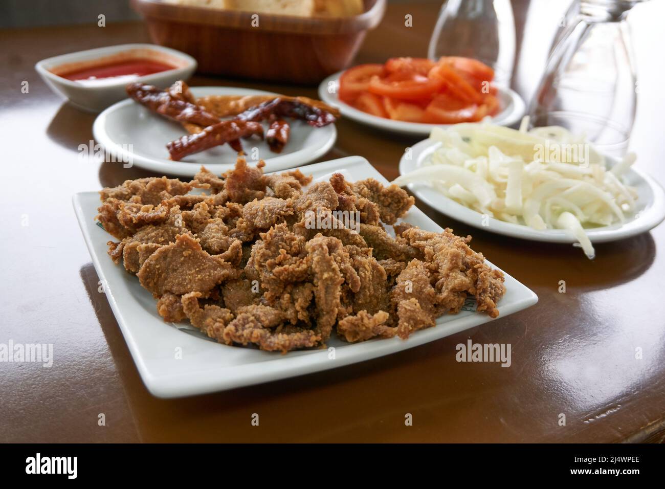 Traditional Turkish Liver kebab, Edirne ciger Stock Photo Alamy