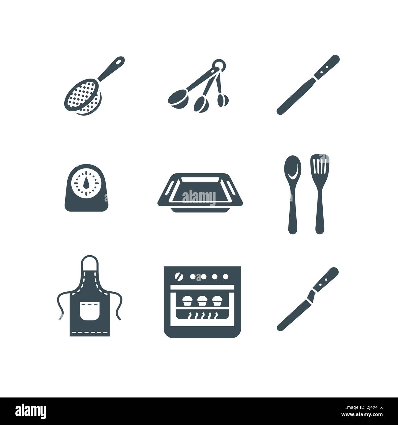 baker tools clipart icons