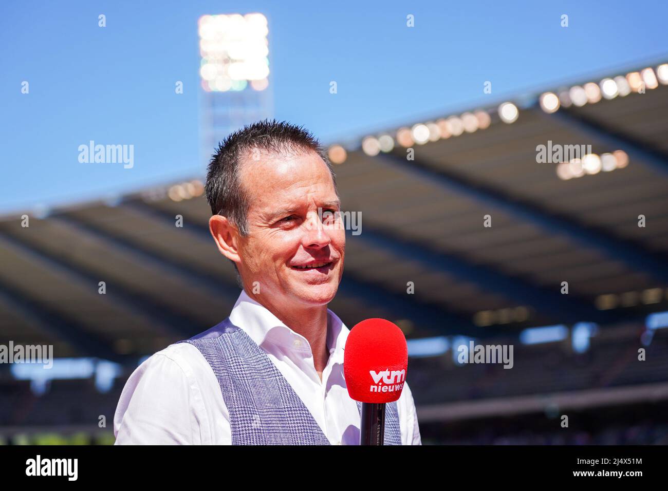 BRUSSEL, BELGIUM - APRIL 18: Gilles De Bilde prior to the Croky Cup Final match between KAA Gent and RSC Anderlecht at the Koning Boudewijnstadion on April 18, 2022 in Brussel, Belgium (Photo by Jeroen Meuwsen/Orange Pictures) Credit: Orange Pics BV/Alamy Live News Stock Photo