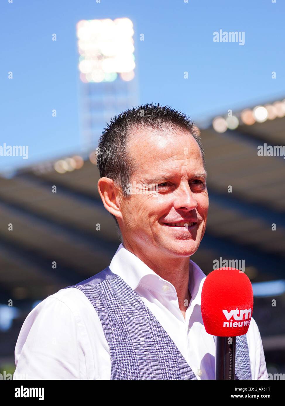 BRUSSEL, BELGIUM - APRIL 18: Gilles De Bilde prior to the Croky Cup Final match between KAA Gent and RSC Anderlecht at the Koning Boudewijnstadion on April 18, 2022 in Brussel, Belgium (Photo by Jeroen Meuwsen/Orange Pictures) Credit: Orange Pics BV/Alamy Live News Stock Photo