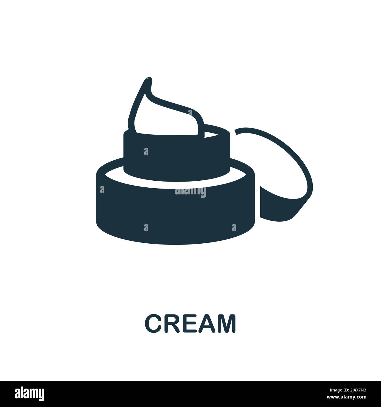 Cream icon. Simple element from skin care collection. Creative Cream ...