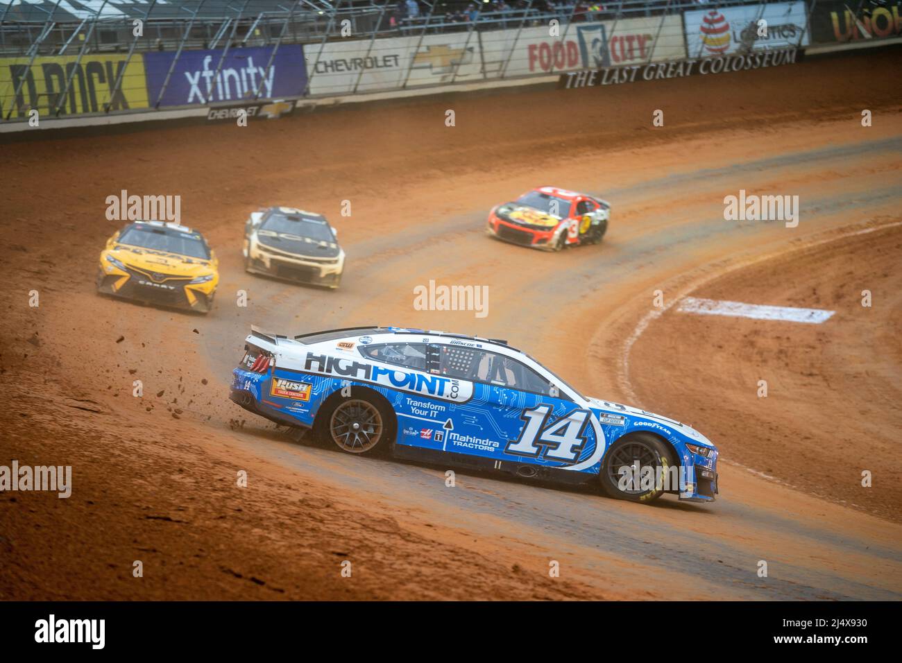 Bristol, TN, USA. 17th Apr, 2022. Chase Briscoe races for position for