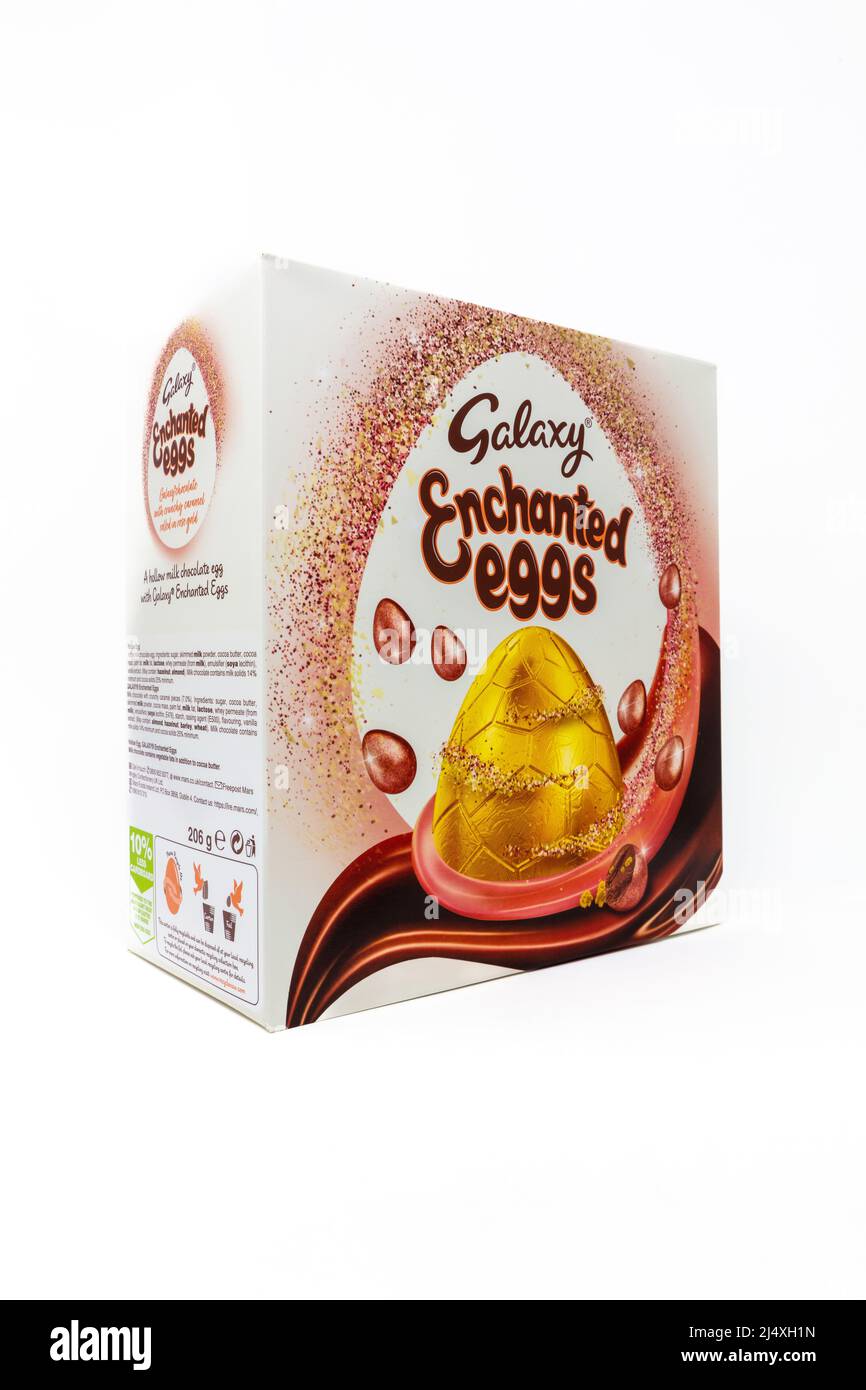 Galaxy Enchanted Eggs Chocolate Large Easter Egg Stock Photo