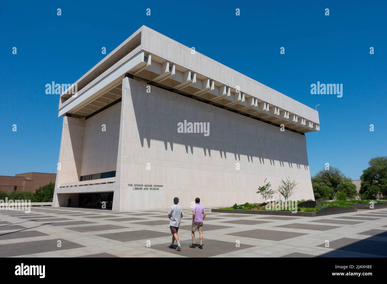 USA Austin Texas TX exterior of the Lyndon Baines Johnson LBJ Library and Museum United States President Stock Photo