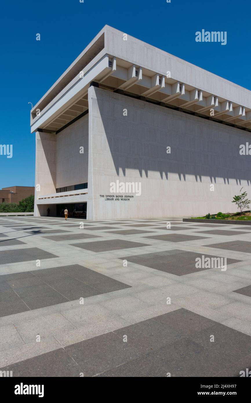 USA Austin Texas TX exterior of the Lyndon Baines Johnson LBJ Library and Museum United States President Stock Photo