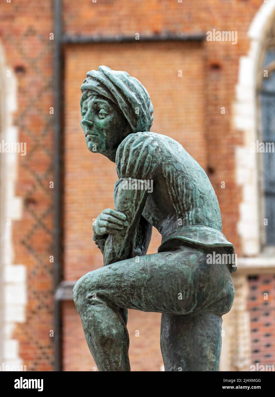 Students Monument Zak, St Mary’s Square, Krakow, Poland Stock Photo