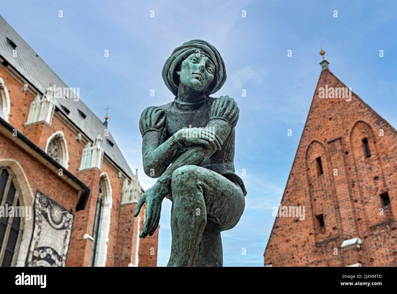 Students Monument Zak, St Mary’s Square, Krakow, Poland Stock Photo