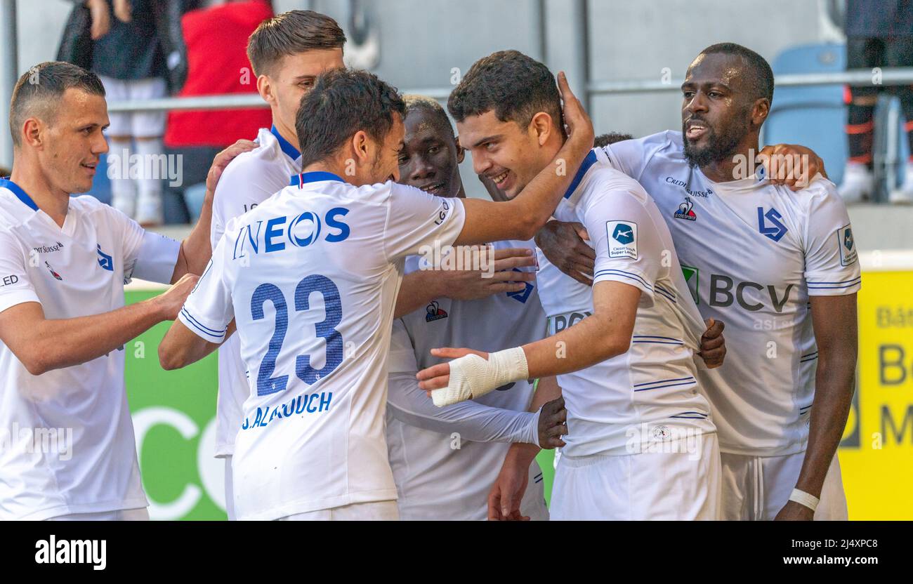 Lugano, Switzerland. 23rd Sep, 2021. Mohammed Amoura (#6 Lugano) during the  Super League match between FC Lugano and Grasshopper Club Zuerich at  Cornaredo Stadium in Lugano, Switzerland Credit: SPP Sport Press Photo. /