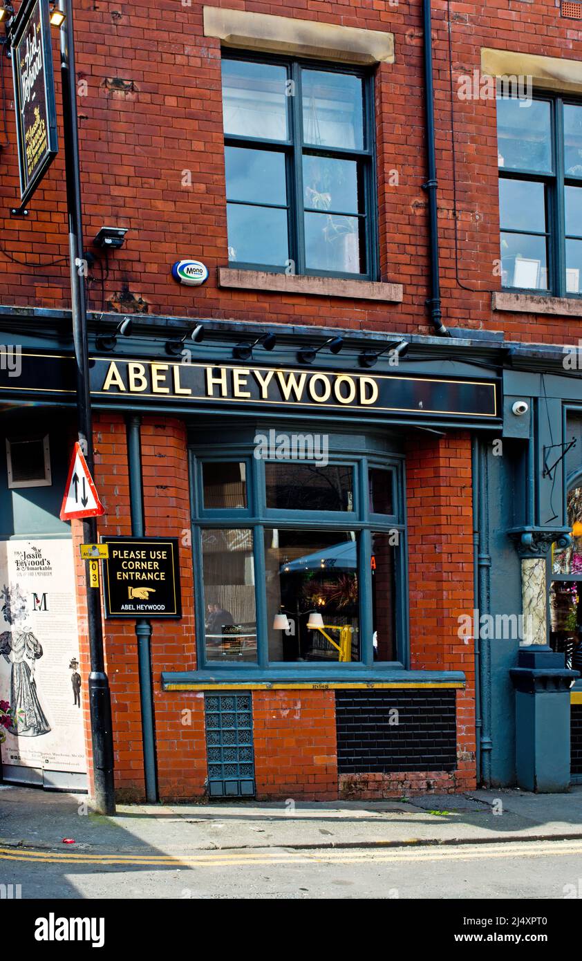Abel Heywood Pub, Turner Street, Manchester, England Stock Photo
