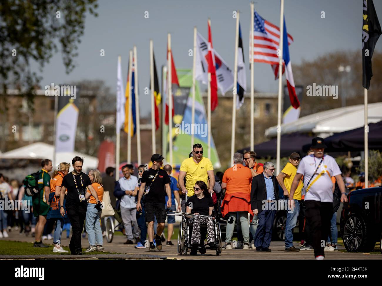 THE HAGUE - Atmospheric image of the third day of the Invictus Games, an international sporting event for soldiers and veterans who have been psychologically or physically injured during their military work. ANP ROBIN VAN LONKHUIJSEN Stock Photo