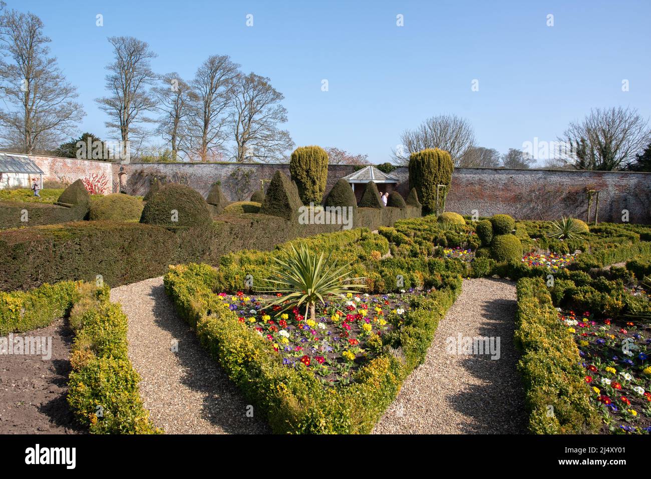 Sewerby Hall Walled Garden Stock Photo