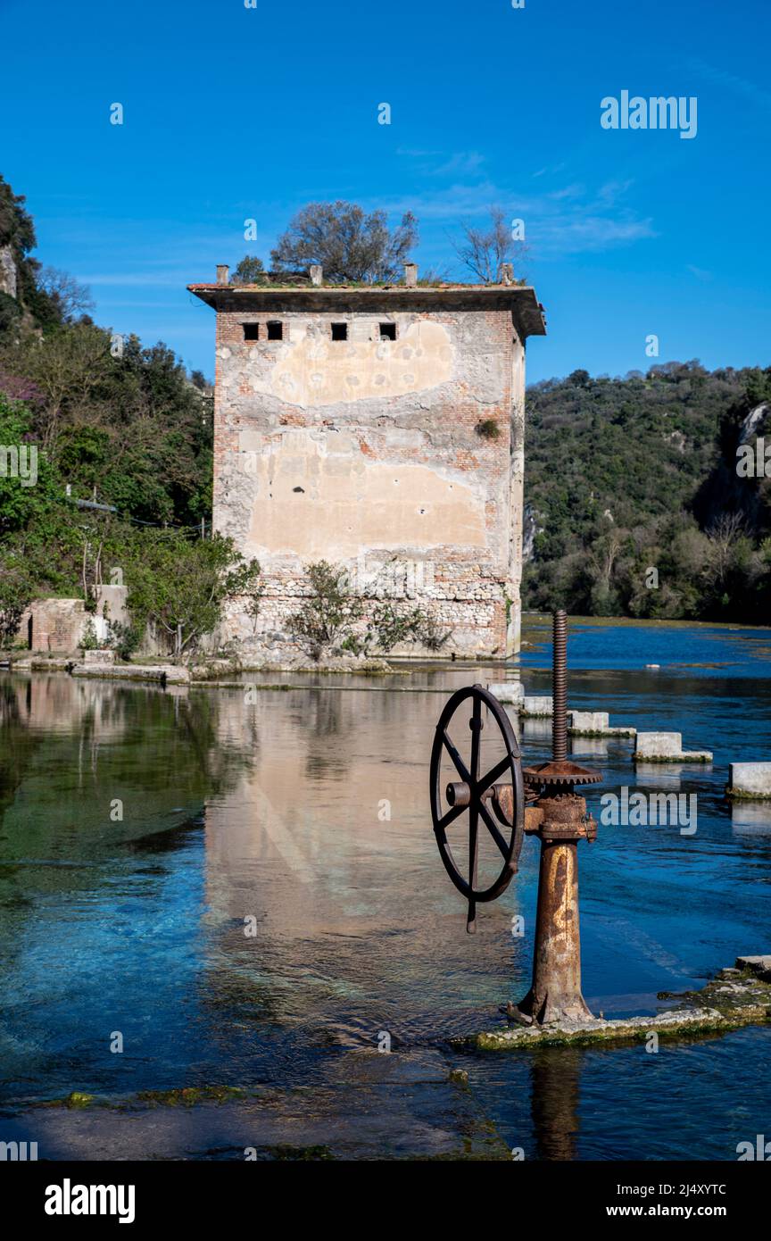 stifone tourist place characterized by this wheel Stock Photo