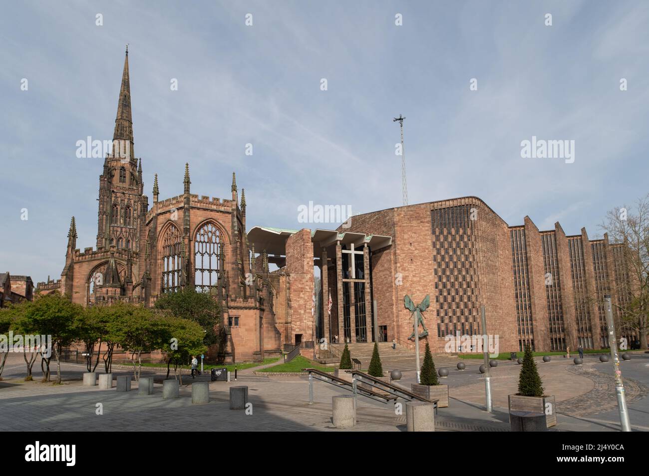Coventry Cathedral, Coventry City Centre, West Midlands, UK Stock Photo
