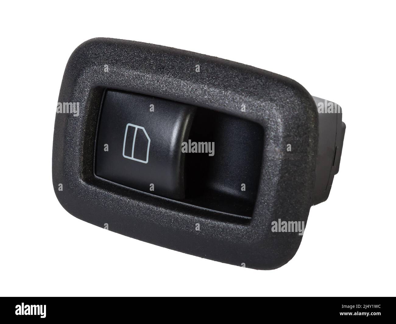 Power window button on white isolated background. Window lifter key