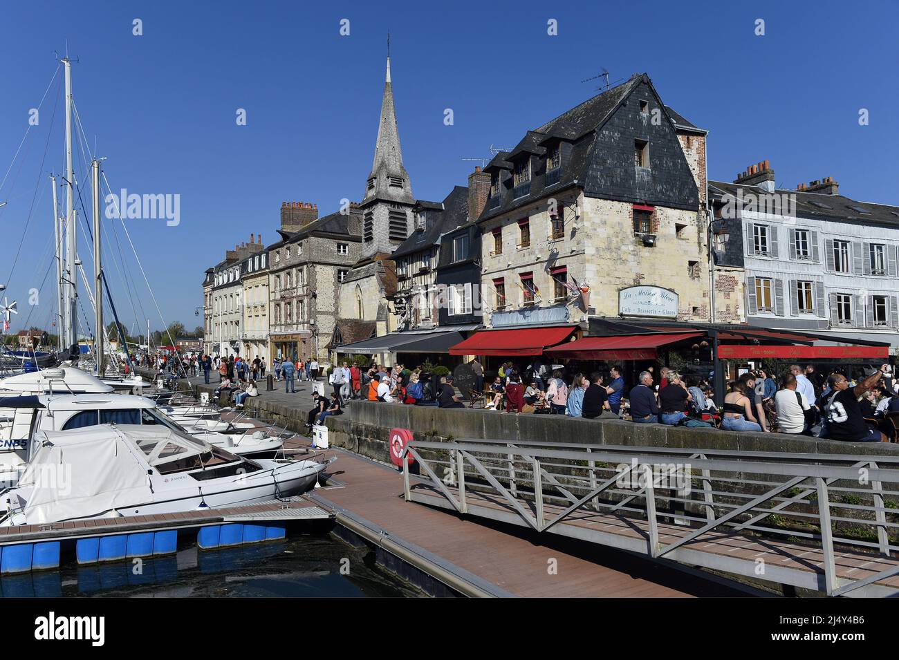 Old Bassin - Vieux Bassin - Honfleur - Calvados - France Stock Photo ...