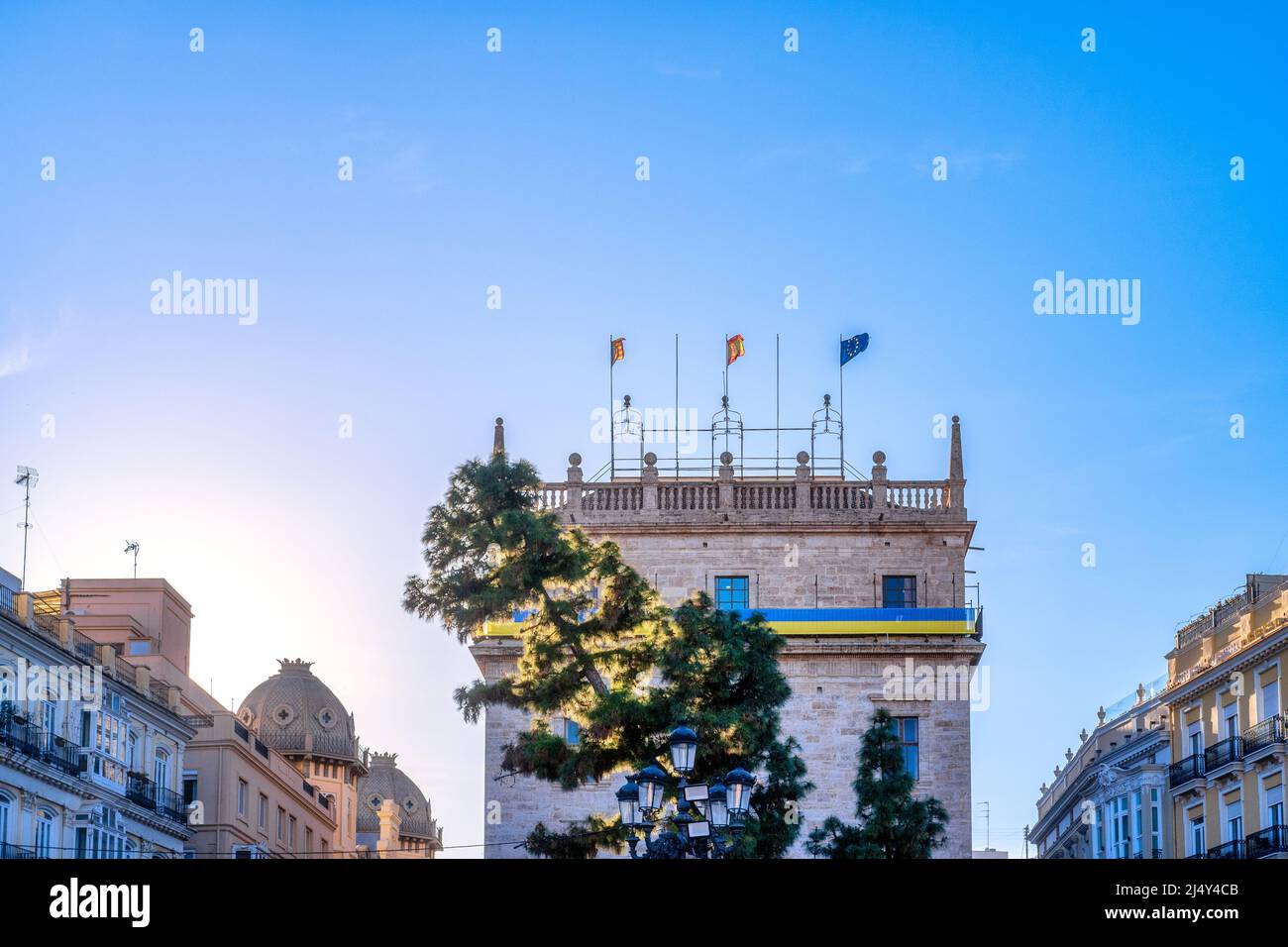 Daily life in Valencia, Spain - April 7, 2022 Stock Photo