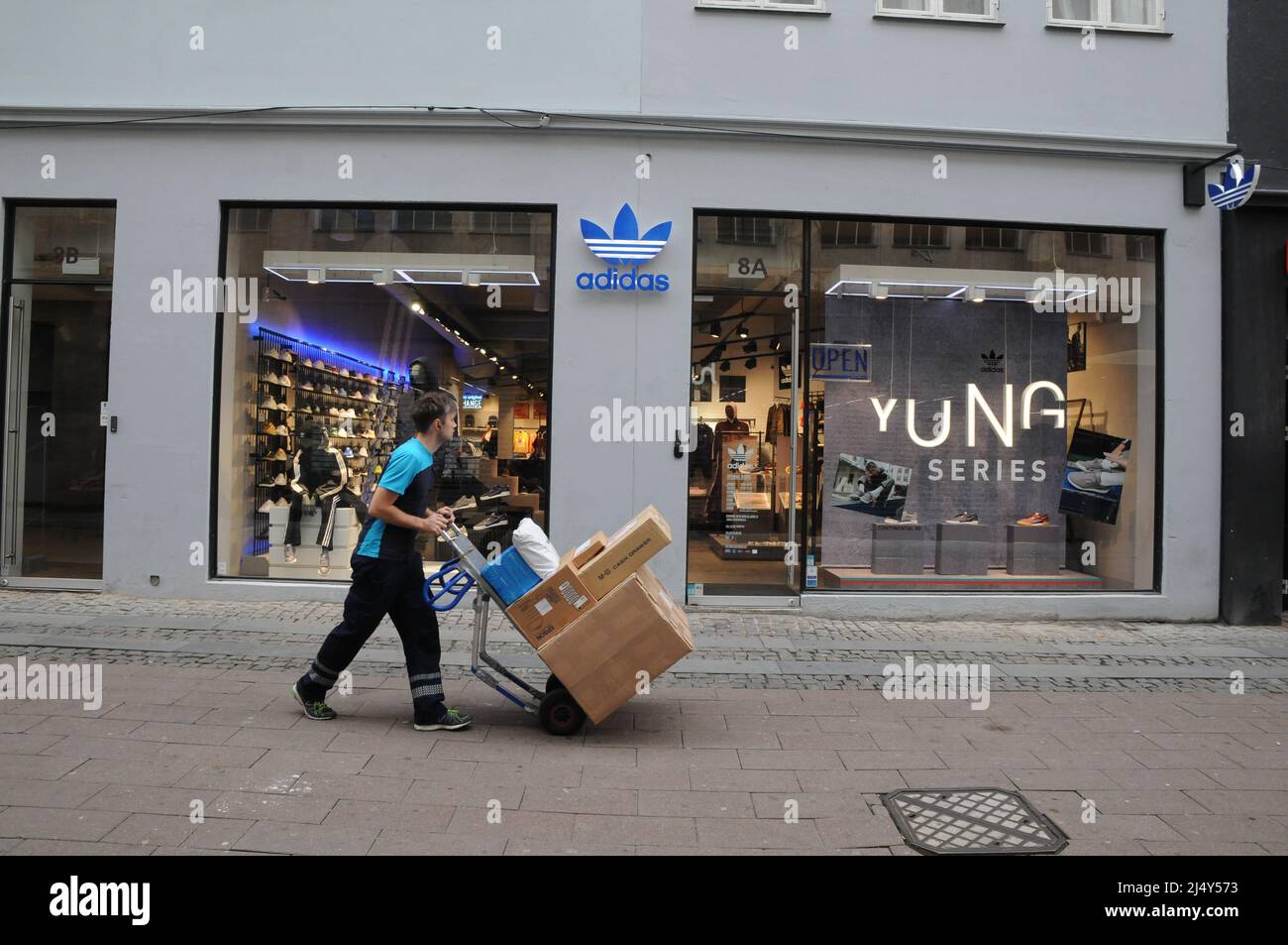 Copenhagen/Denmark 08.November 2018. German sport wear Adidas store in  danishc apital Copenhagen Denmark. (Photo. .Francis Joseph Dean /  Deanpictures Stock Photo - Alamy