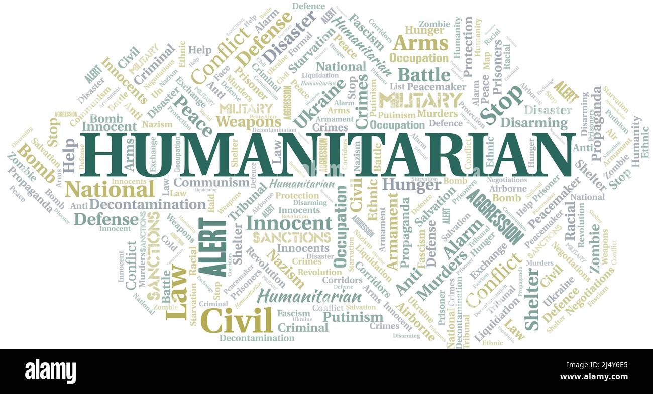 Humanitarian word cloud. Vector made with text only Stock Vector Image & Art Alamy