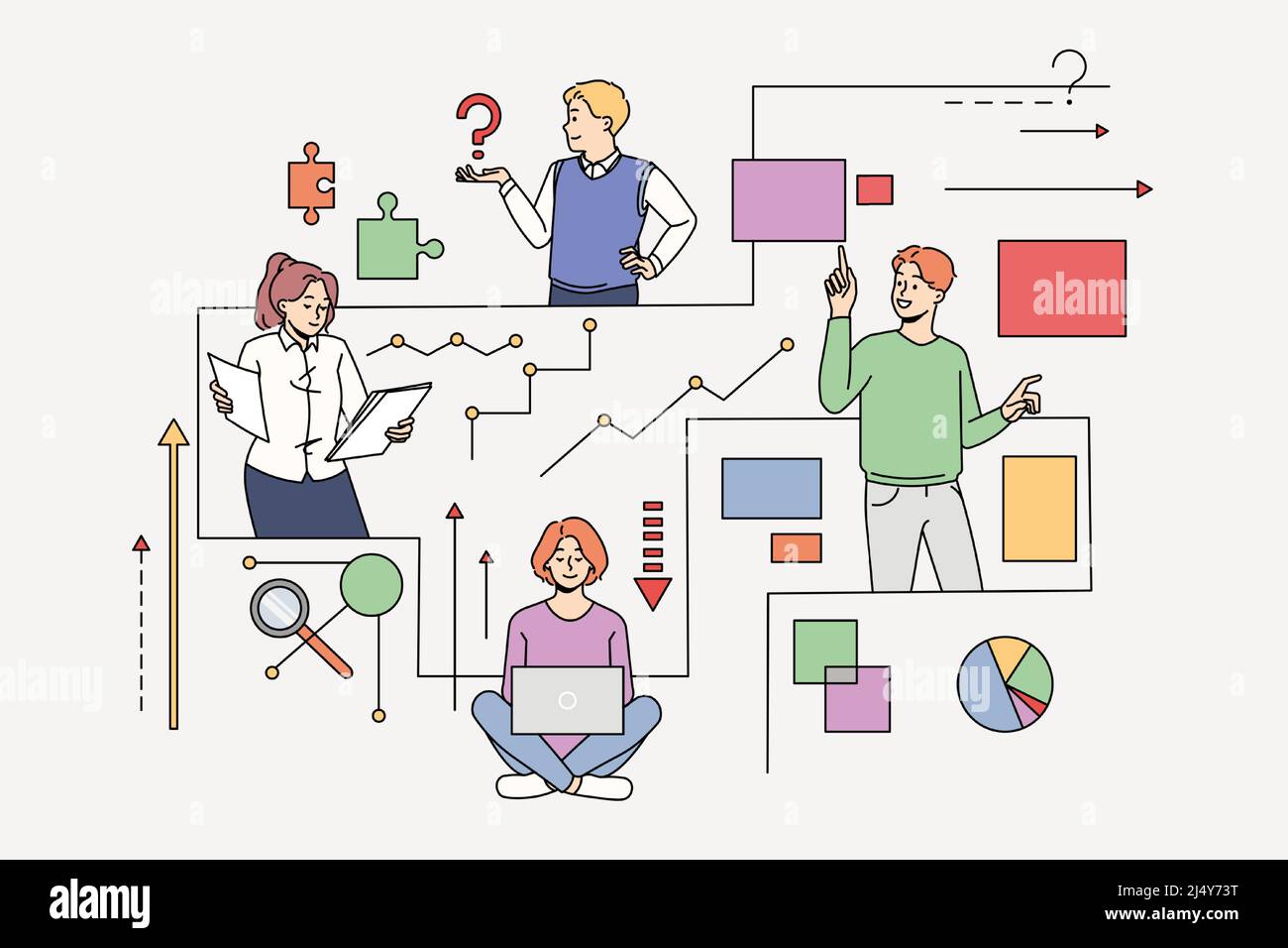 Issue problem solving Stock Vector Images - Alamy