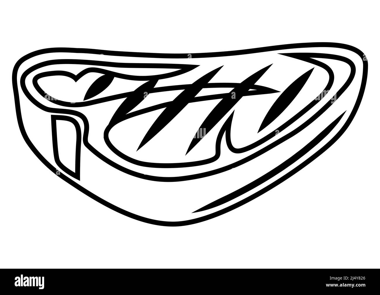 T Bone Steak Clipart Black And White School