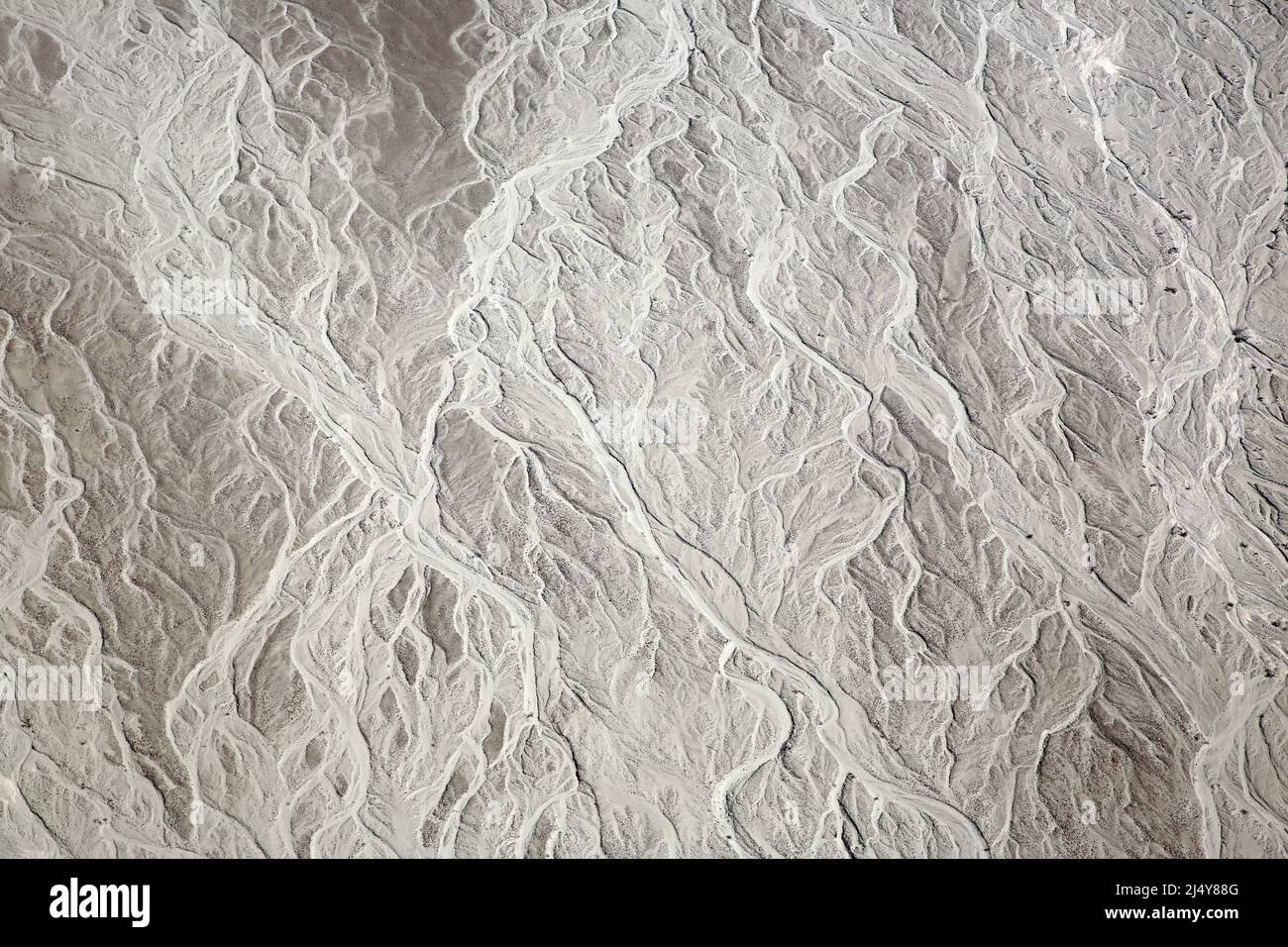 Geological Ground Patterns, Aerial View. Nazca, Peru. Stock Photo
