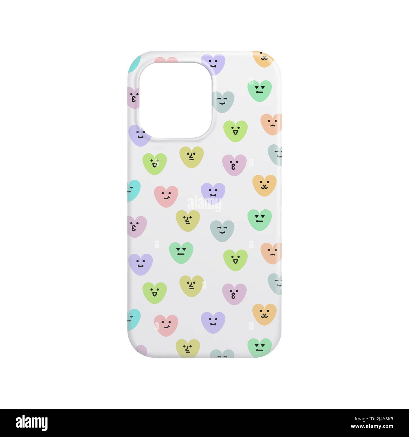 Vector phone case in mesh gradient style. Editable color Stock Vector