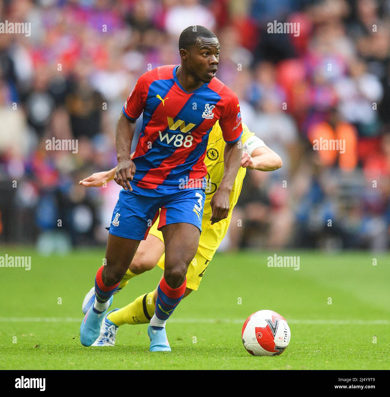 17 April 2022 - Chelsea v Crystal Palace - Emirates FA Cup - Semi Final - Wembley Stadium  Tyrick Mitchell during the Emirates FA Cup semi final at Wembley Stadium, London. Picture Credit : © Mark Pain / Alamy Live News Stock Photo