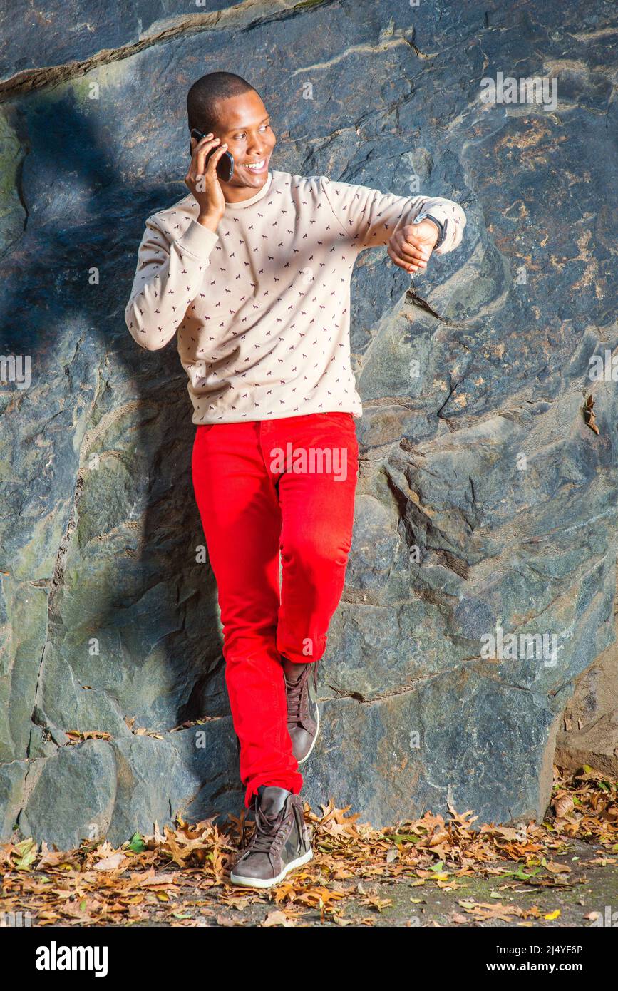 Red shoes with black jeans outlet