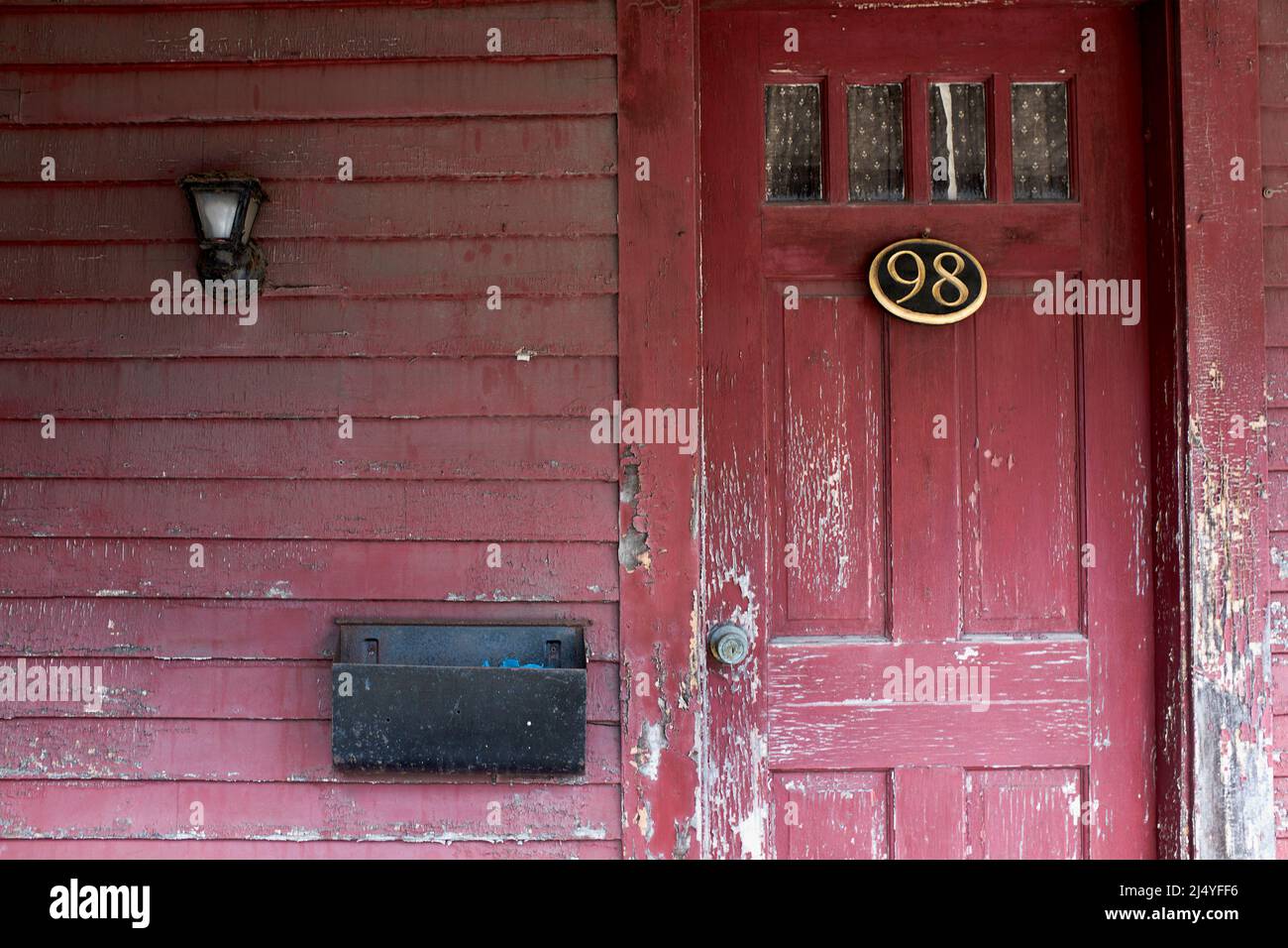 Entrance to Dilapidated House Stock Photo - Alamy