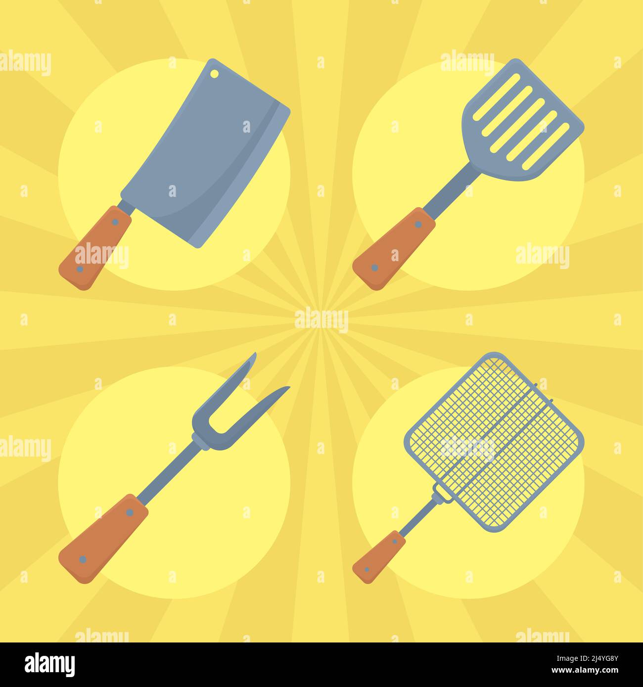 bbq and grill tools Stock Vector Image & Art - Alamy