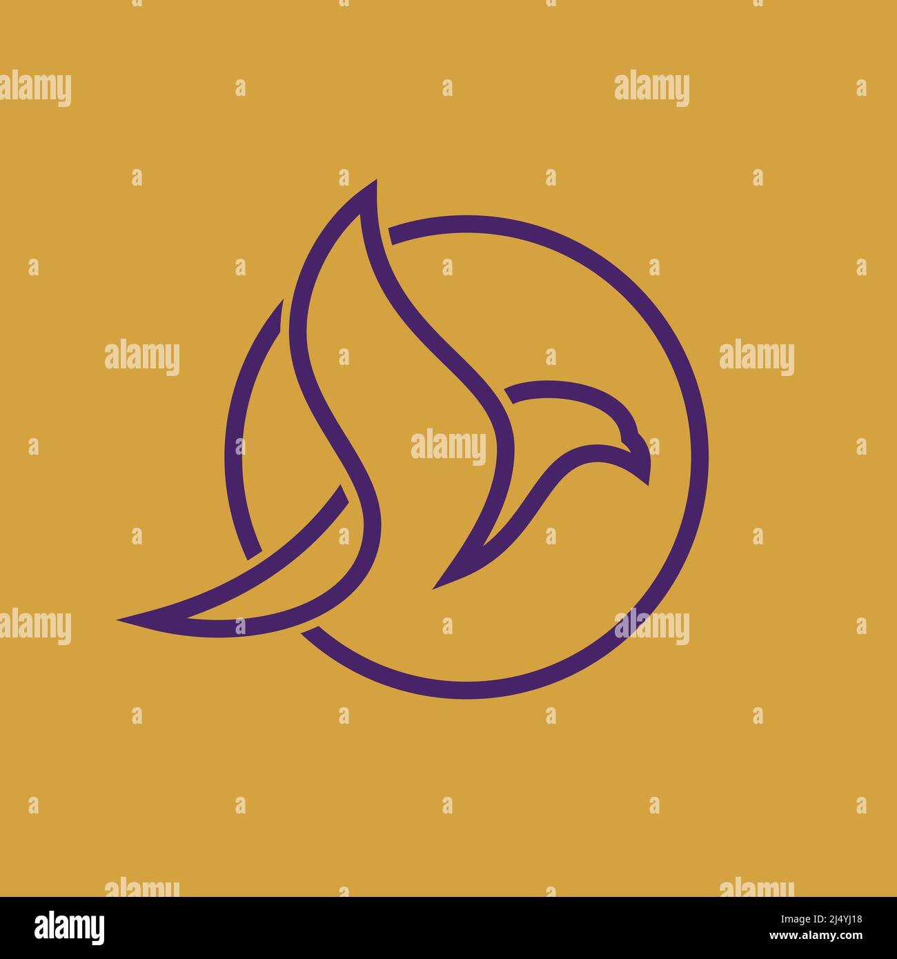 Logogram Bird A Bird Logo Monogram Simple Easy to Remember Stock Vector Image & Art ...