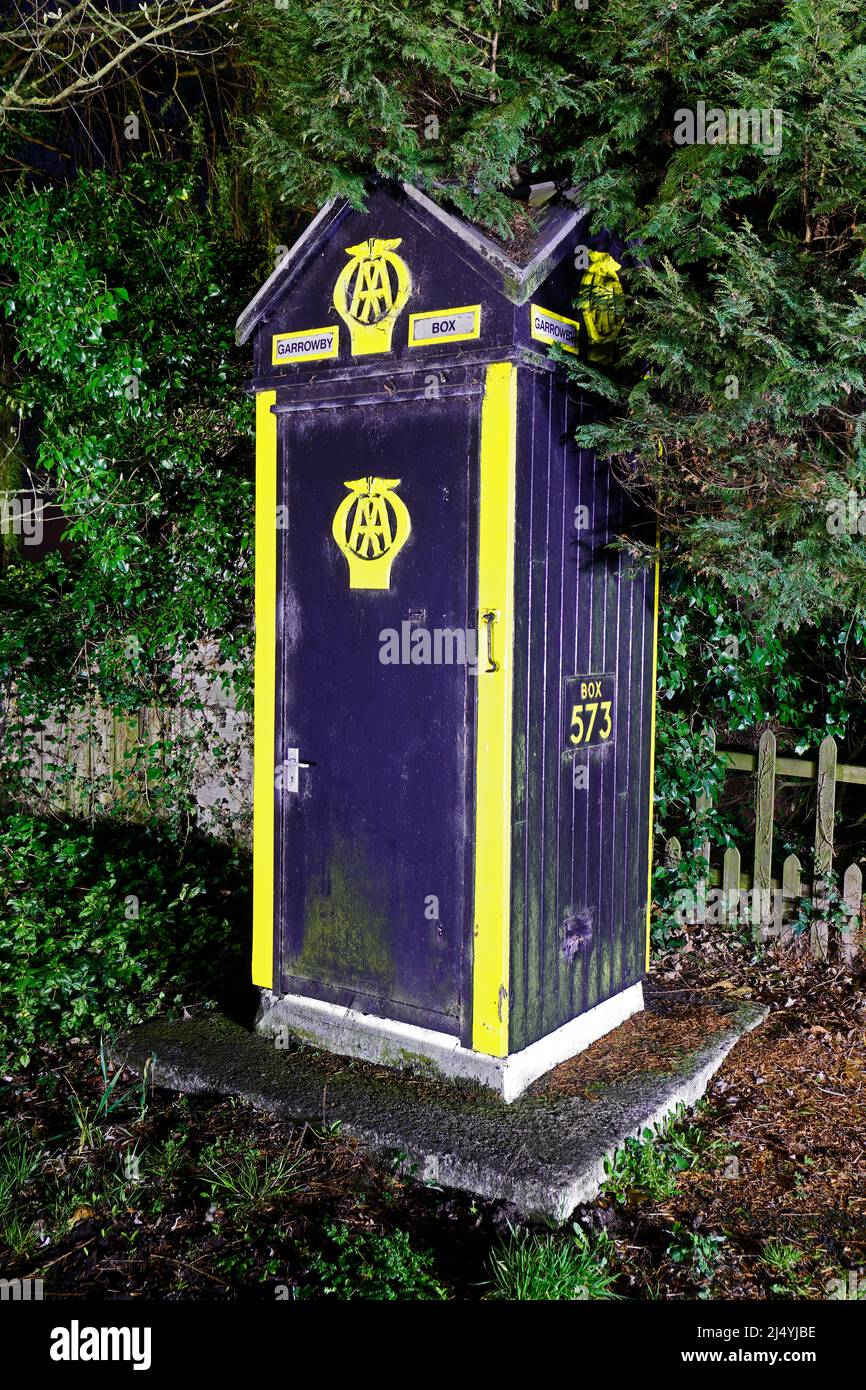 One of a few remaining preserved AA Boxes left in the country. This one is located at the bottom