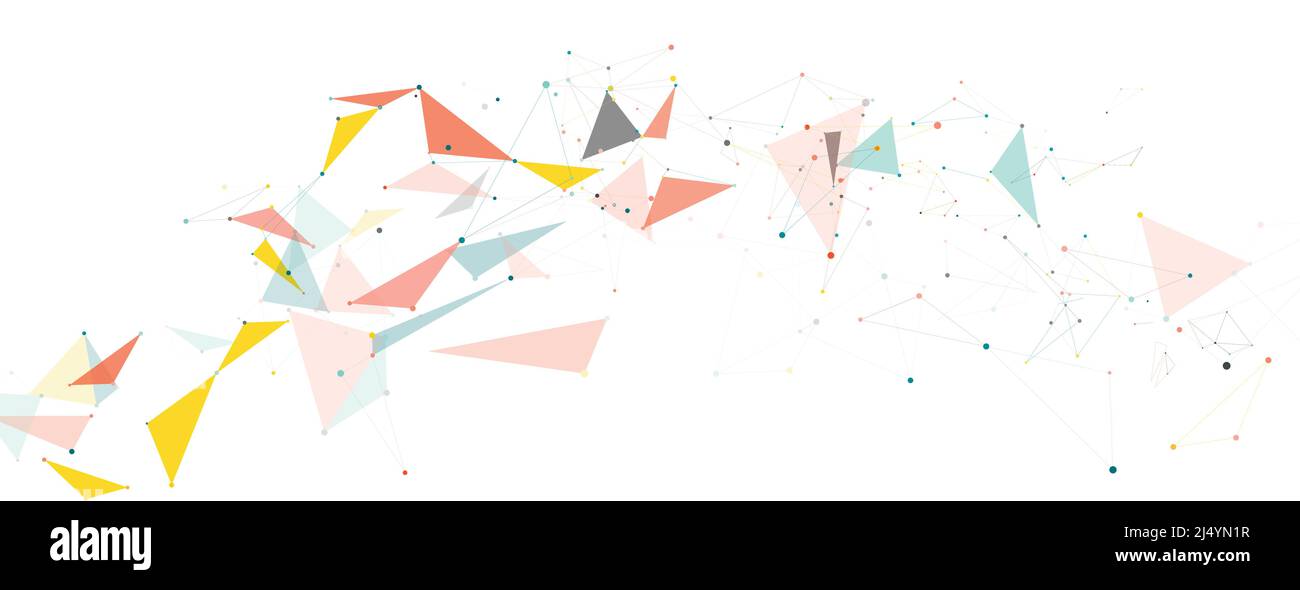 Connect dot and line background. Vector tech abstract technology. Node ...