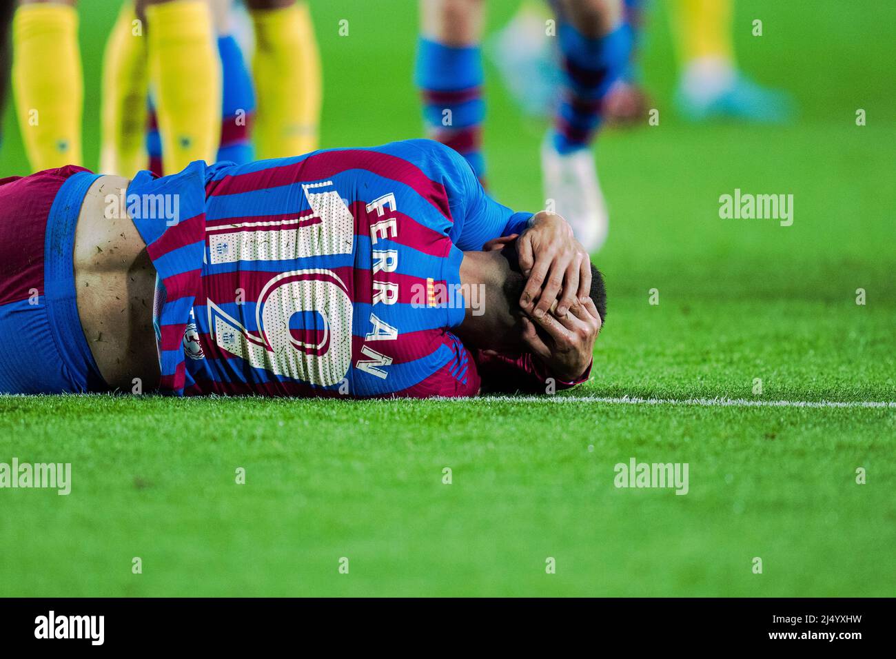 Barcelona Spain 18 April 22 La Liga Fc Barcelona V Cadiz Cf Credit Jg Alamy Live News Stock Photo Alamy