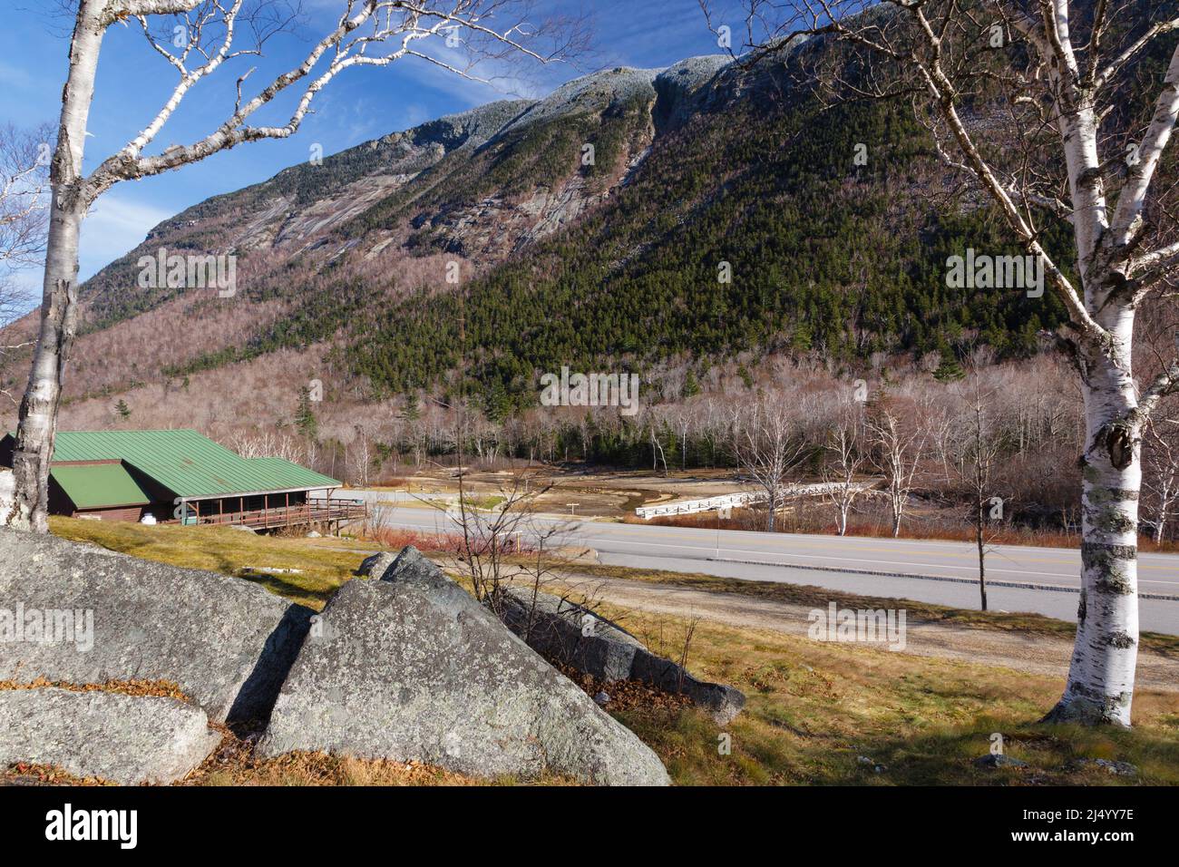 Crawford Notch State Park in Hart's Location, New Hampshire USA during