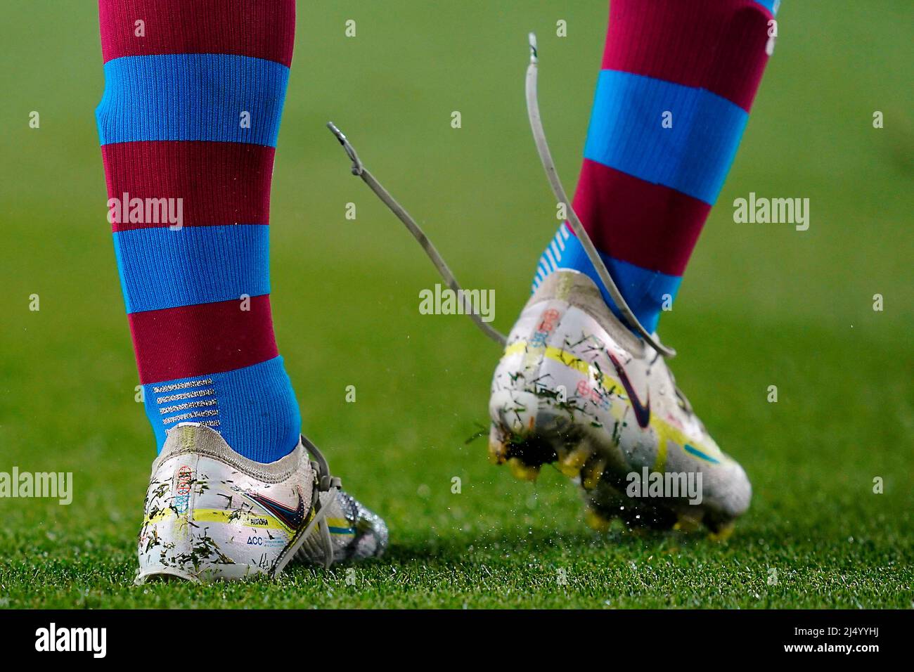 Pablo Martin Gavira Gavi boots during the La Liga match between FC Barcelona and Cadiz CF played