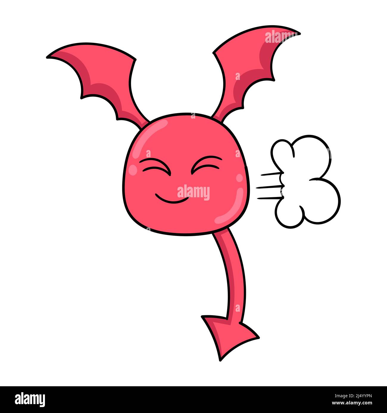 red bat smiling flying Stock Vector Image & Art Alamy